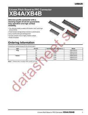 XB4B-4035-D datasheet  